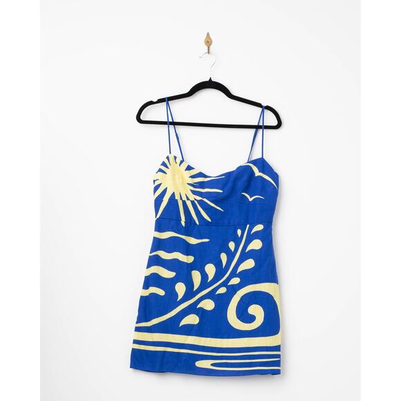 Cala de la Cruz Lucca Dress in Malibu Azul Size M - Picture 4 of 9